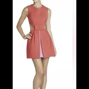 BCBG Gorgeous Red Dress with bow and other details 4